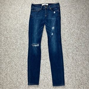 Abercrombie & Fitch Women's Jeans 4L Straight Medium Wash 27W 33L Mid Rise